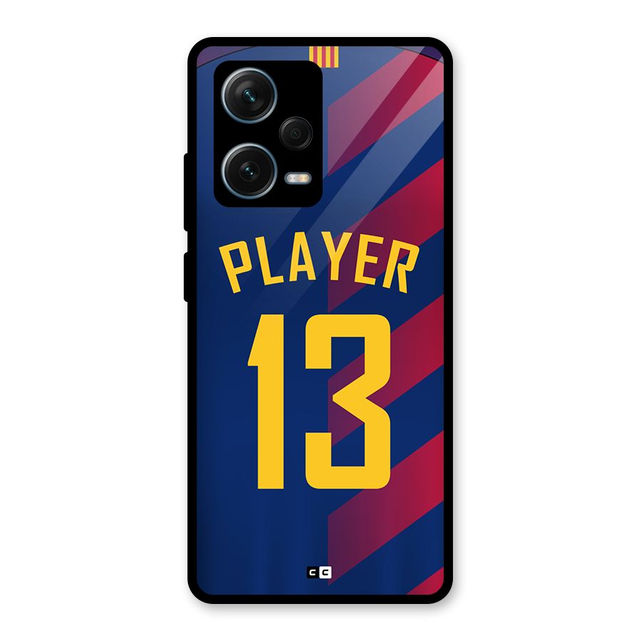 Player Thirteen Glass Back Case for Redmi Note 12 Pro Plus 5G