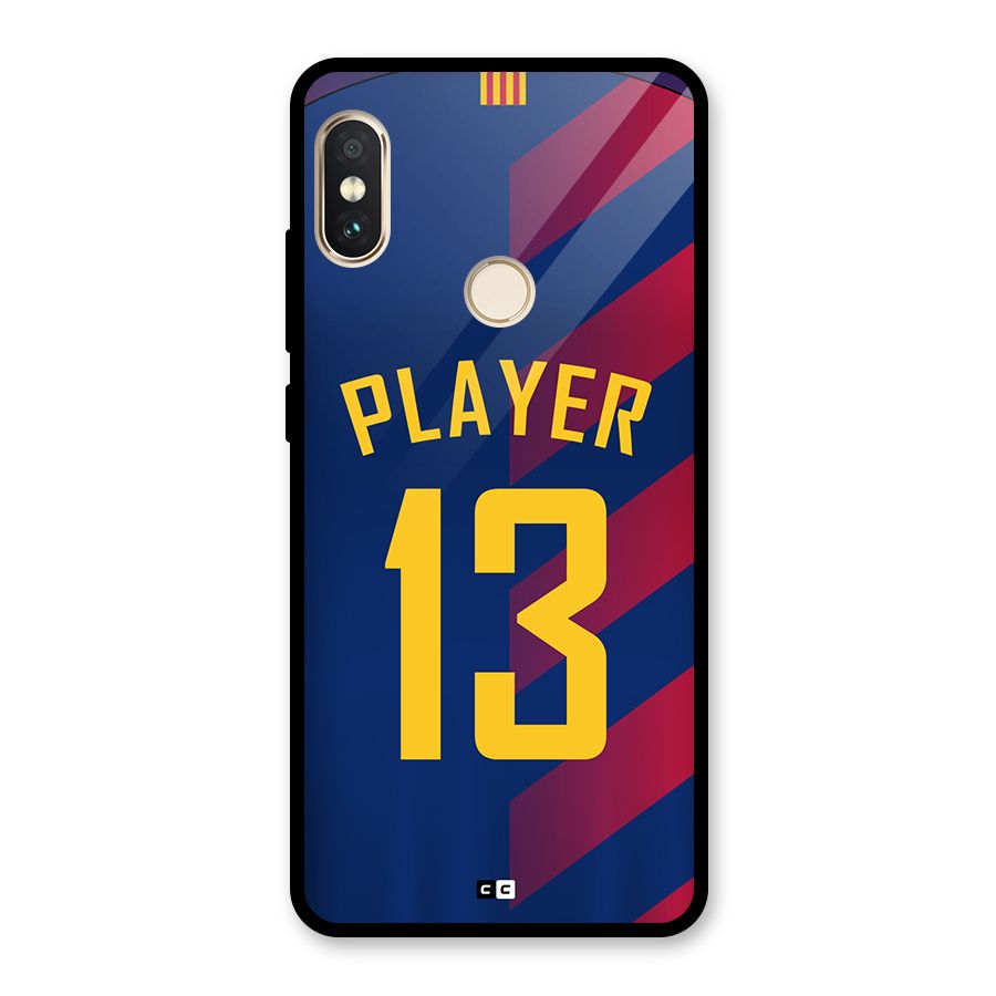 Player Thirteen Glass Back Case for Redmi Note 5 Pro