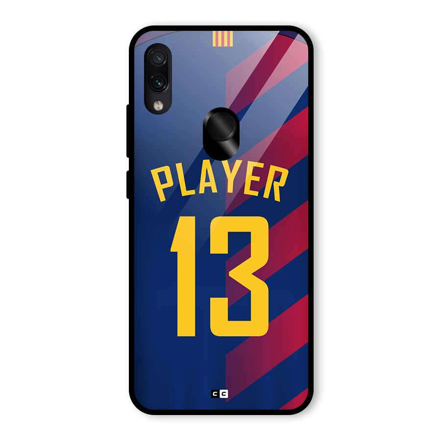 Player Thirteen Glass Back Case for Redmi Note 7 Pro