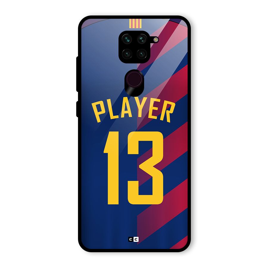 Player Thirteen Glass Back Case for Redmi Note 9