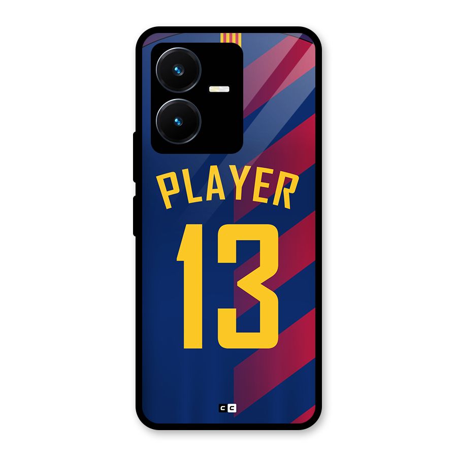 Player Thirteen Glass Back Case for Vivo Y22s