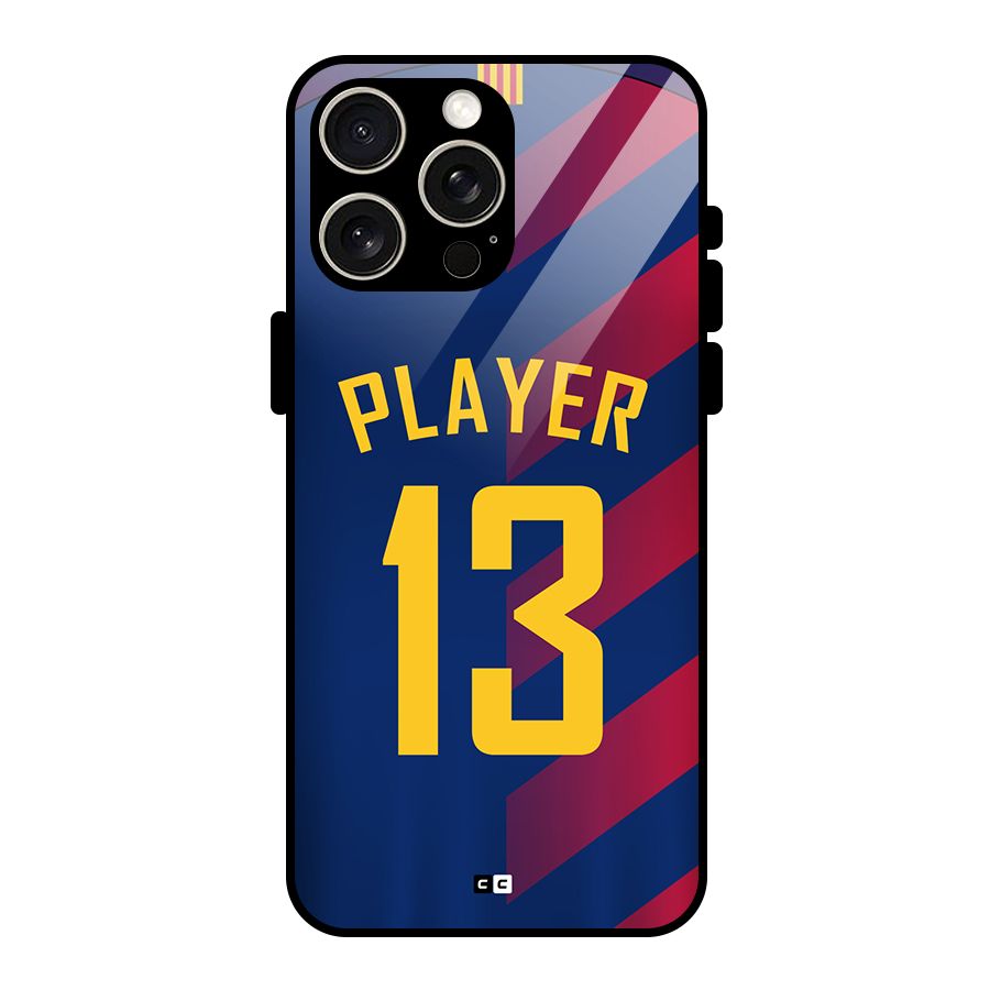 Player Thirteen Glass Back Case for iPhone 15 Pro Max