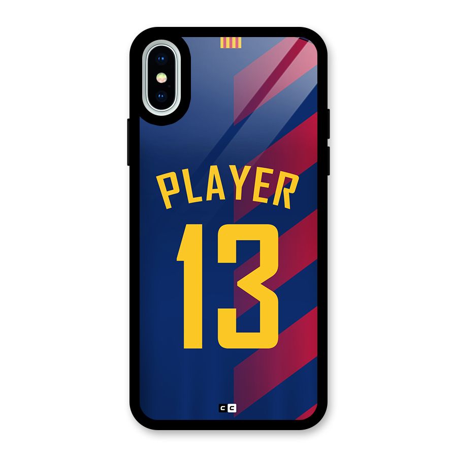Player Thirteen Glass Back Case for iPhone XS