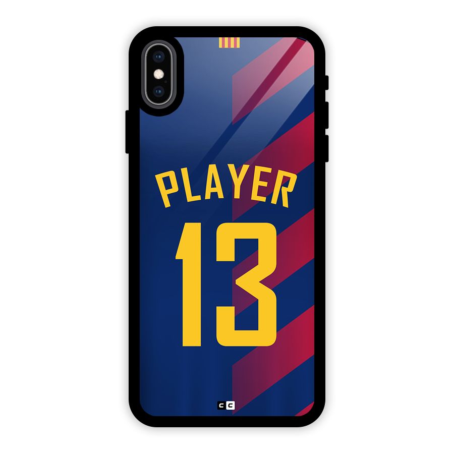 Player Thirteen Glass Back Case for iPhone XS Max