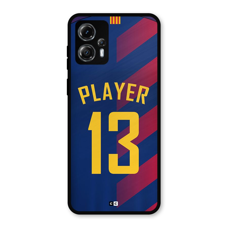 Player Thirteen Metal Back Case for Moto G13