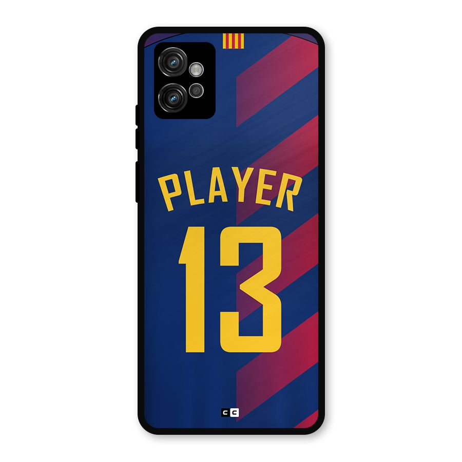 Player Thirteen Metal Back Case for Moto G32
