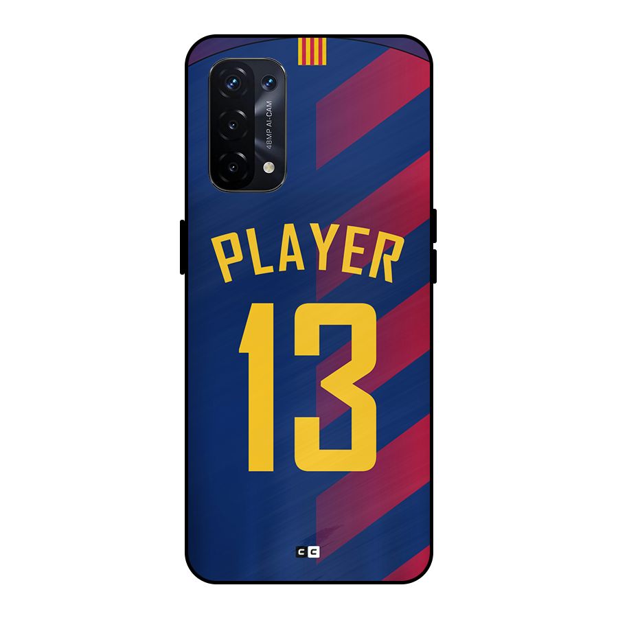 Player Thirteen Metal Back Case for Oppo A74 5G