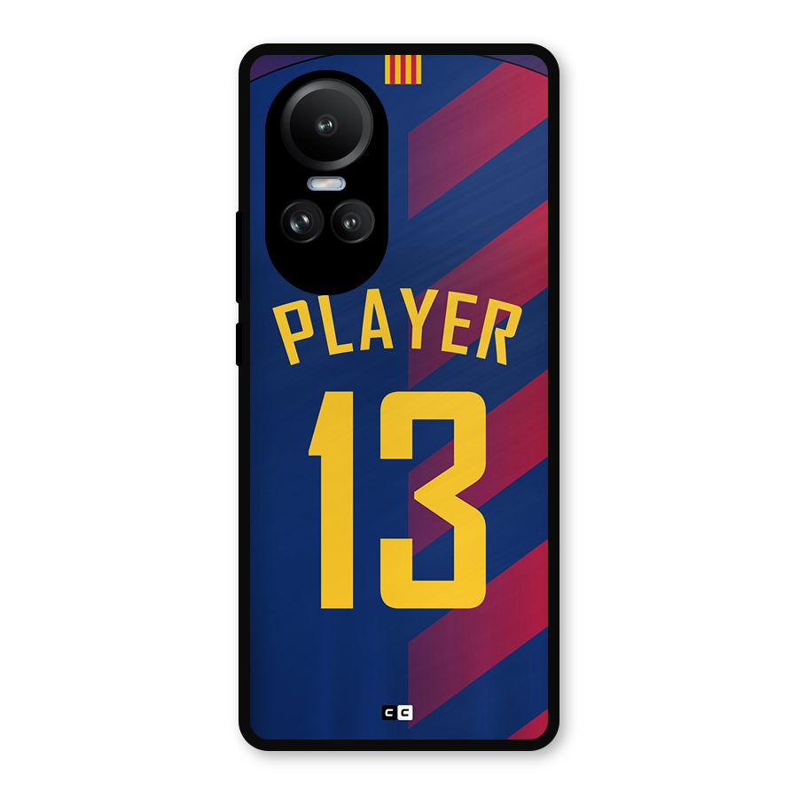 Player Thirteen Metal Back Case for Oppo Reno10 Pro