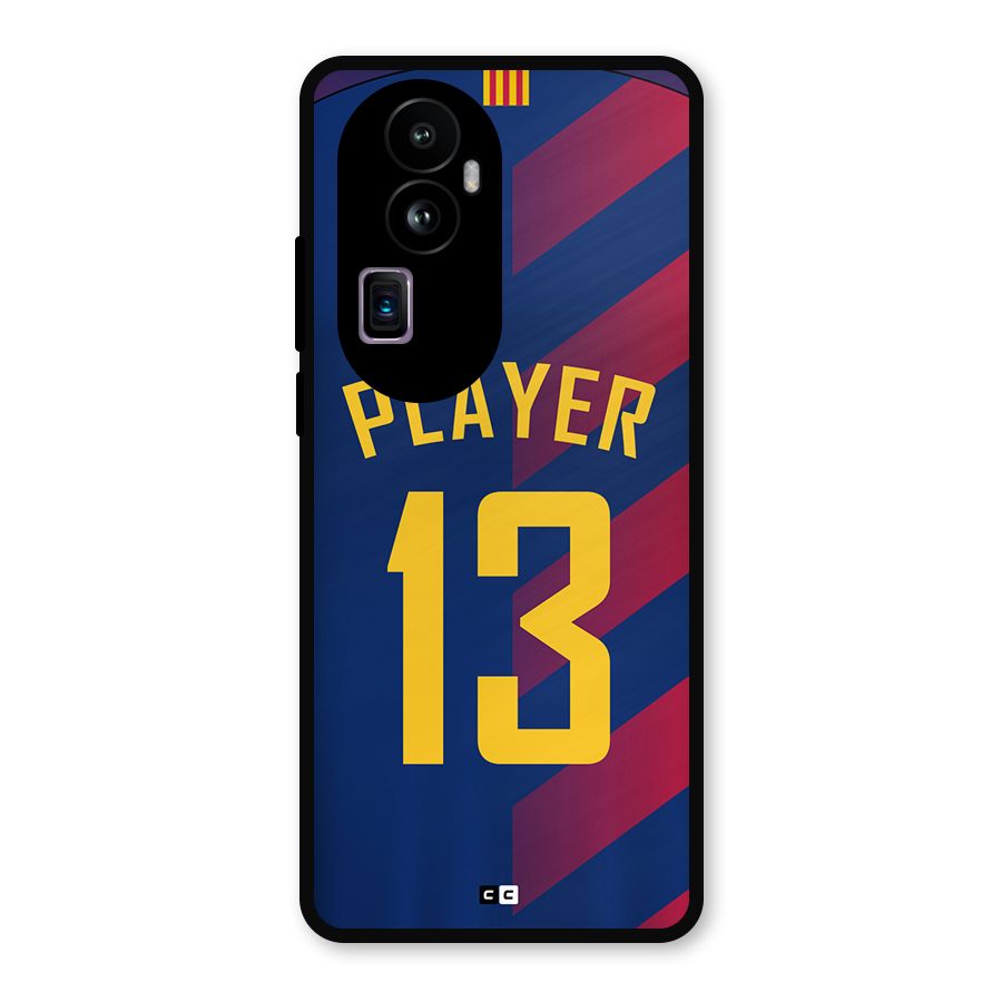 Player Thirteen Metal Back Case for Oppo Reno10 Pro Plus