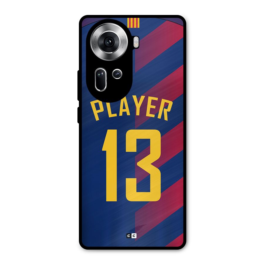 Player Thirteen Metal Back Case for Oppo Reno11 5G