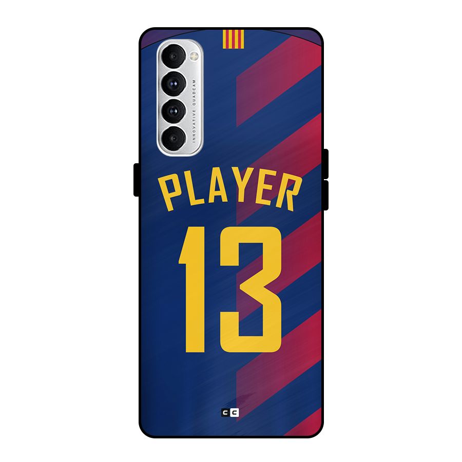 Player Thirteen Metal Back Case for Oppo Reno4 Pro