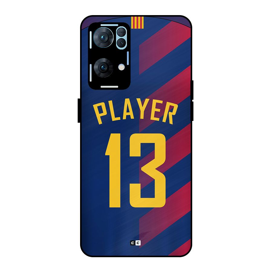 Player Thirteen Metal Back Case for Oppo Reno7 Pro 5G