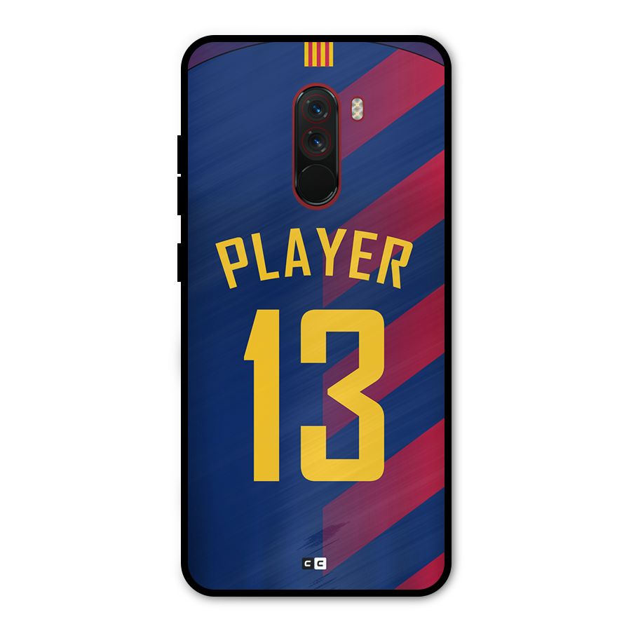 Player Thirteen Metal Back Case for Poco F1
