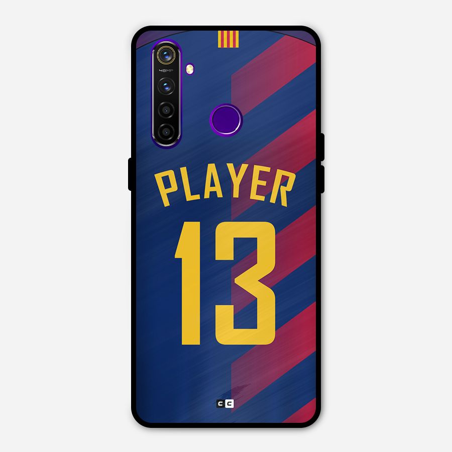 Player Thirteen Metal Back Case for Realme 5 Pro