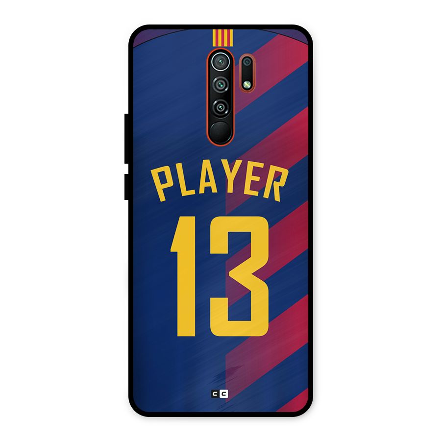 Player Thirteen Metal Back Case for Redmi 9 Prime