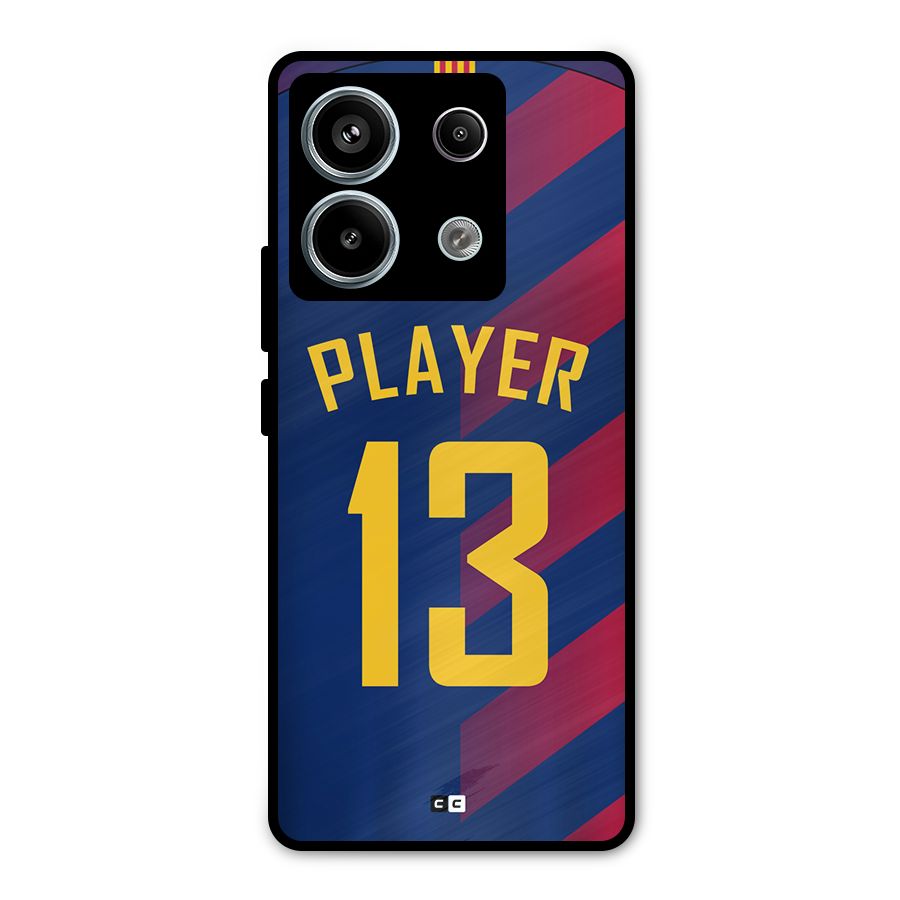 Player Thirteen Metal Back Case for Redmi Note 13 Pro 5G
