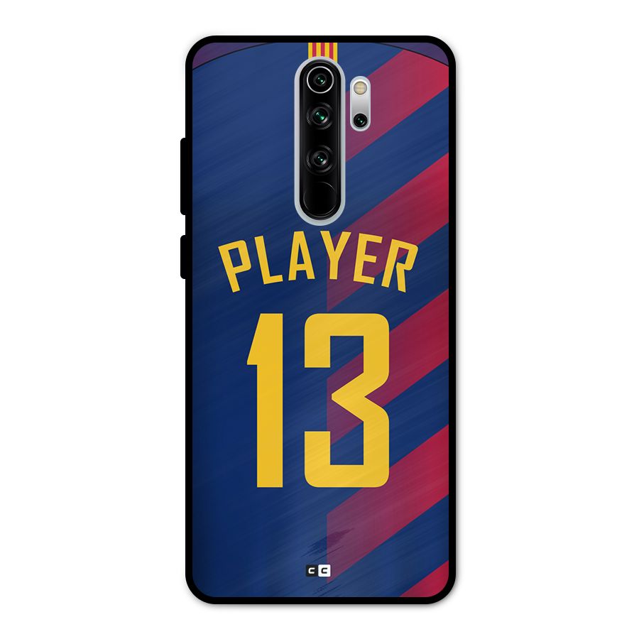 Player Thirteen Metal Back Case for Redmi Note 8 Pro