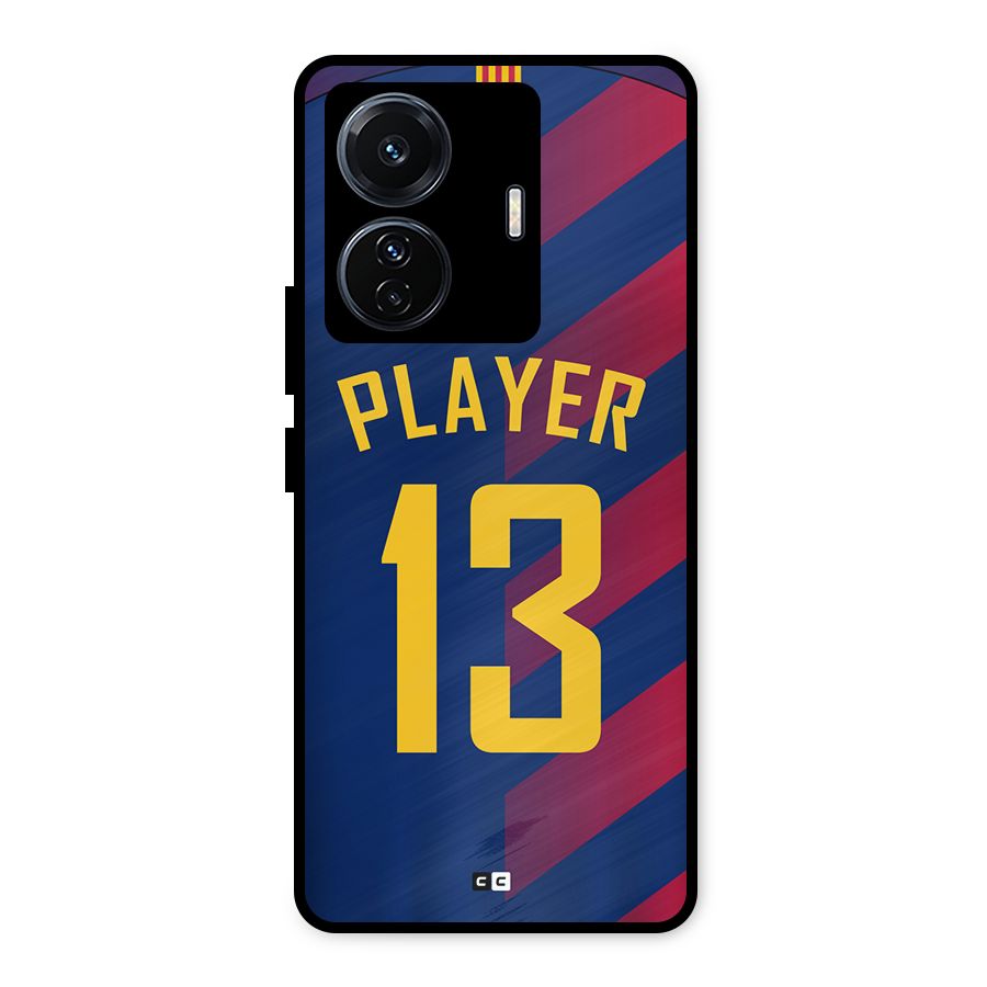 Player Thirteen Metal Back Case for Vivo T1 Pro