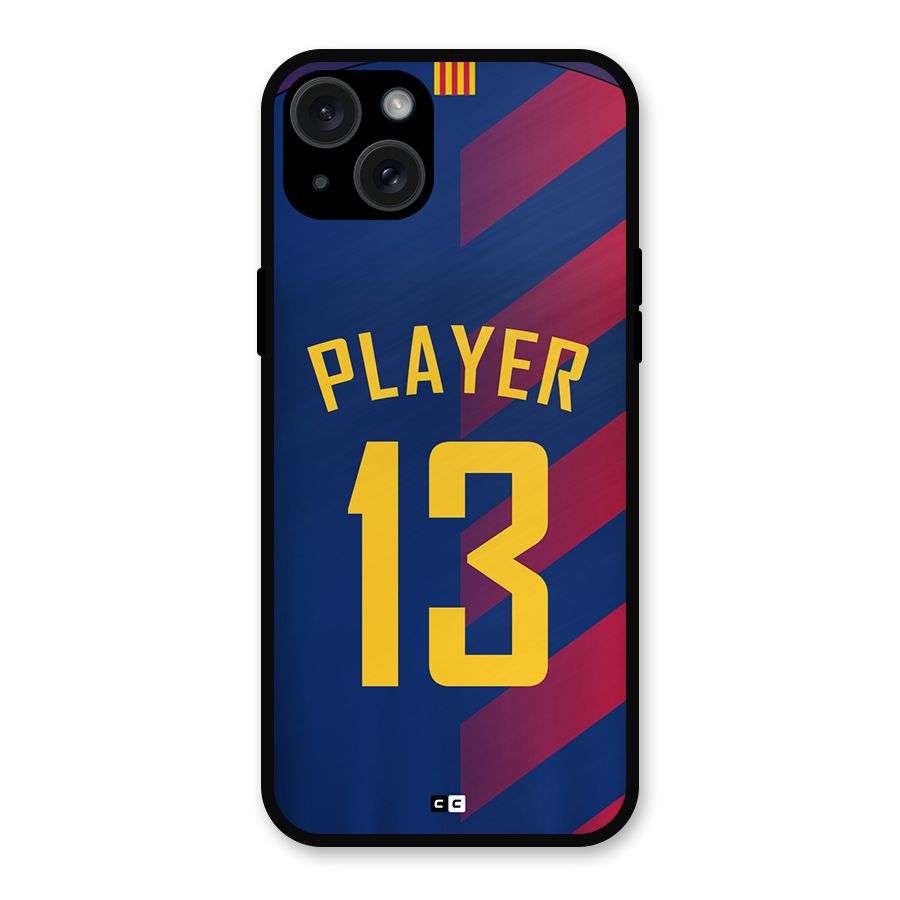 Player Thirteen Metal Back Case for iPhone 15 Plus