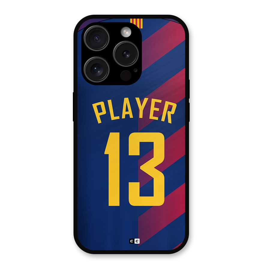 Player Thirteen Metal Back Case for iPhone 15 Pro