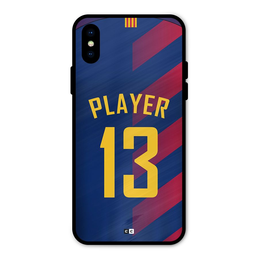 Player Thirteen Metal Back Case for iPhone X