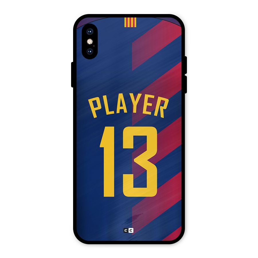 Player Thirteen Metal Back Case for iPhone XS Max