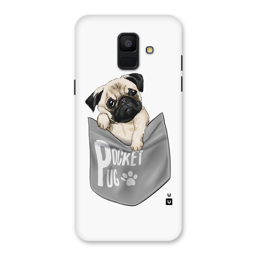 Pocket Pug Back Case for Galaxy A6 (2018)