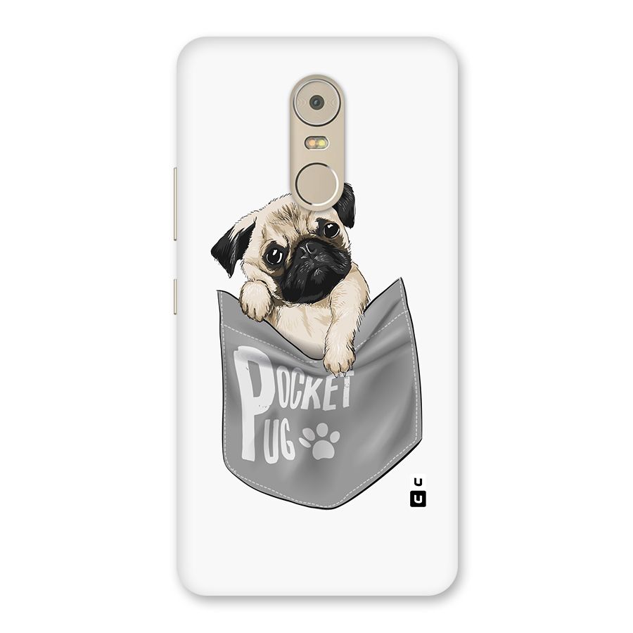Pocket Pug Back Case for Lenovo K6 Note