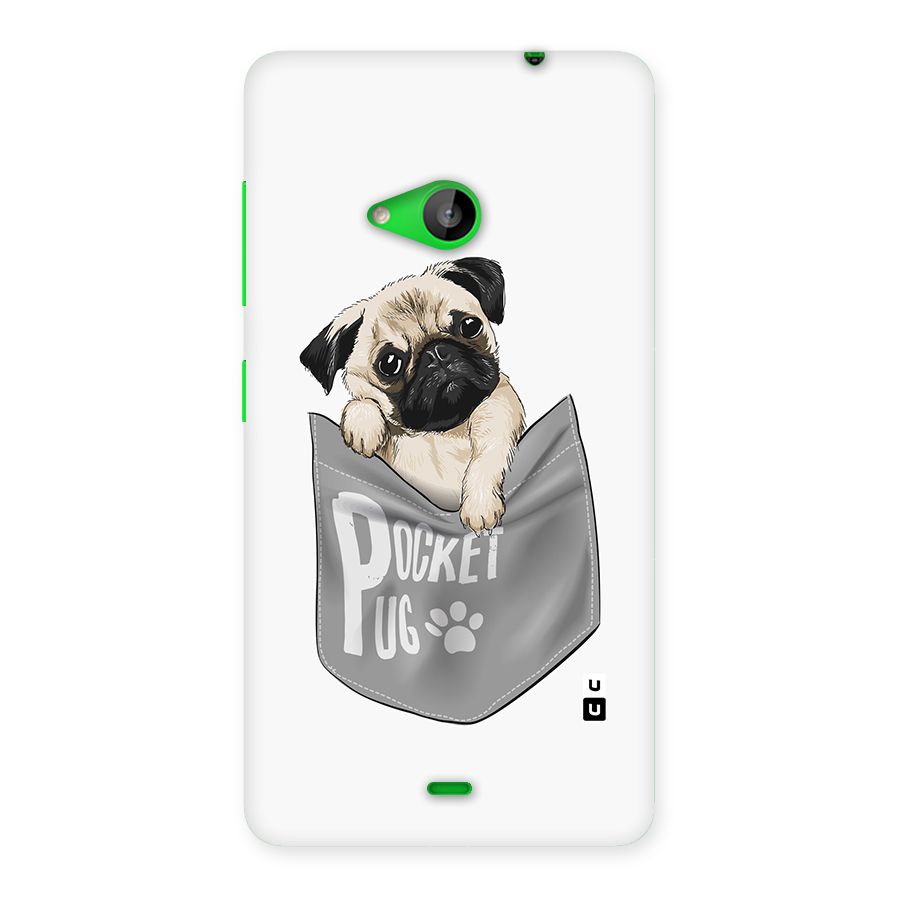 Pocket Pug Back Case for Lumia 535