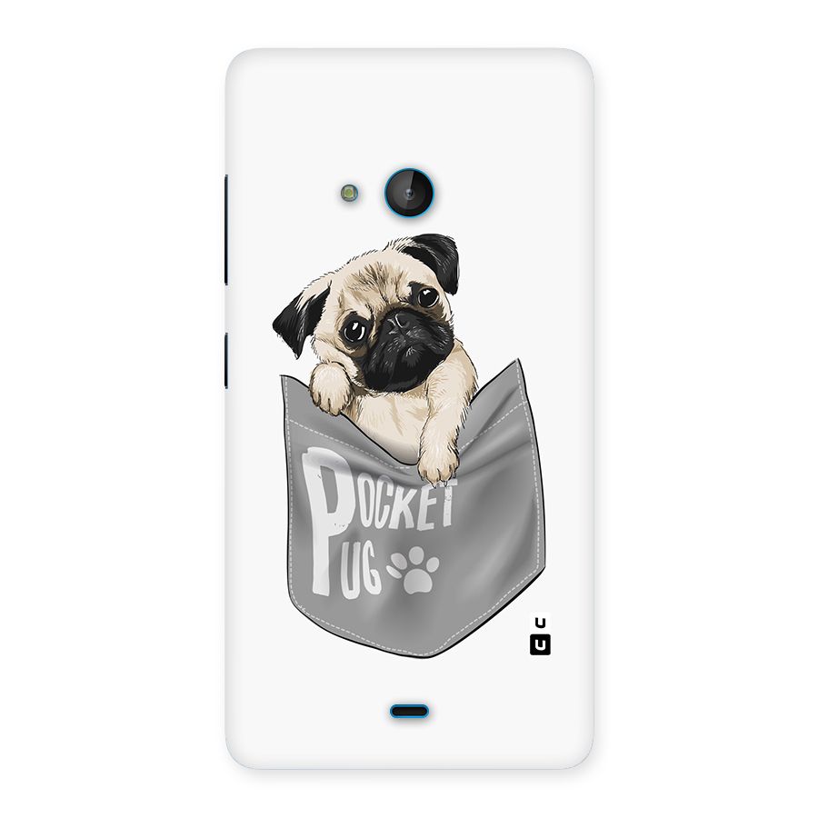 Pocket Pug Back Case for Lumia 540