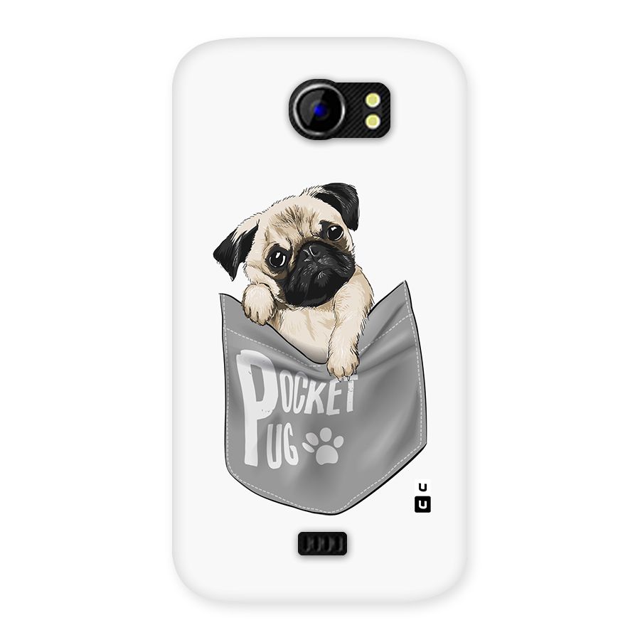 Pocket Pug Back Case for Micromax Canvas 2 A110