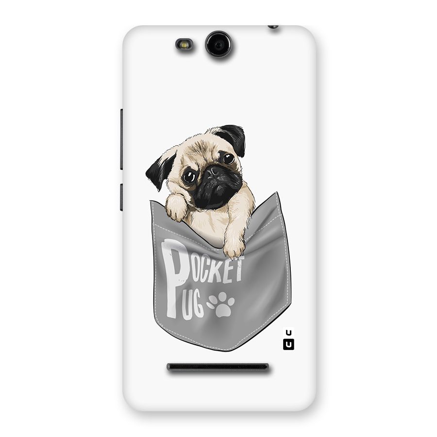Pocket Pug Back Case for Micromax Canvas Juice 3 Q392