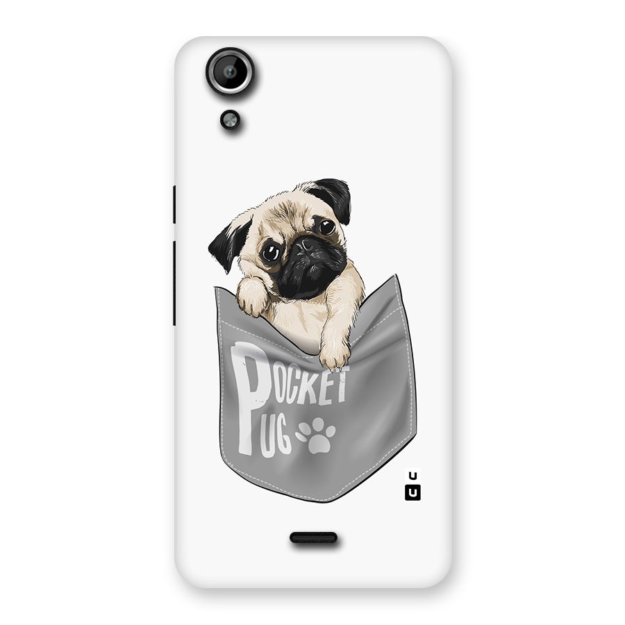 Pocket Pug Back Case for Micromax Canvas Selfie Lens Q345
