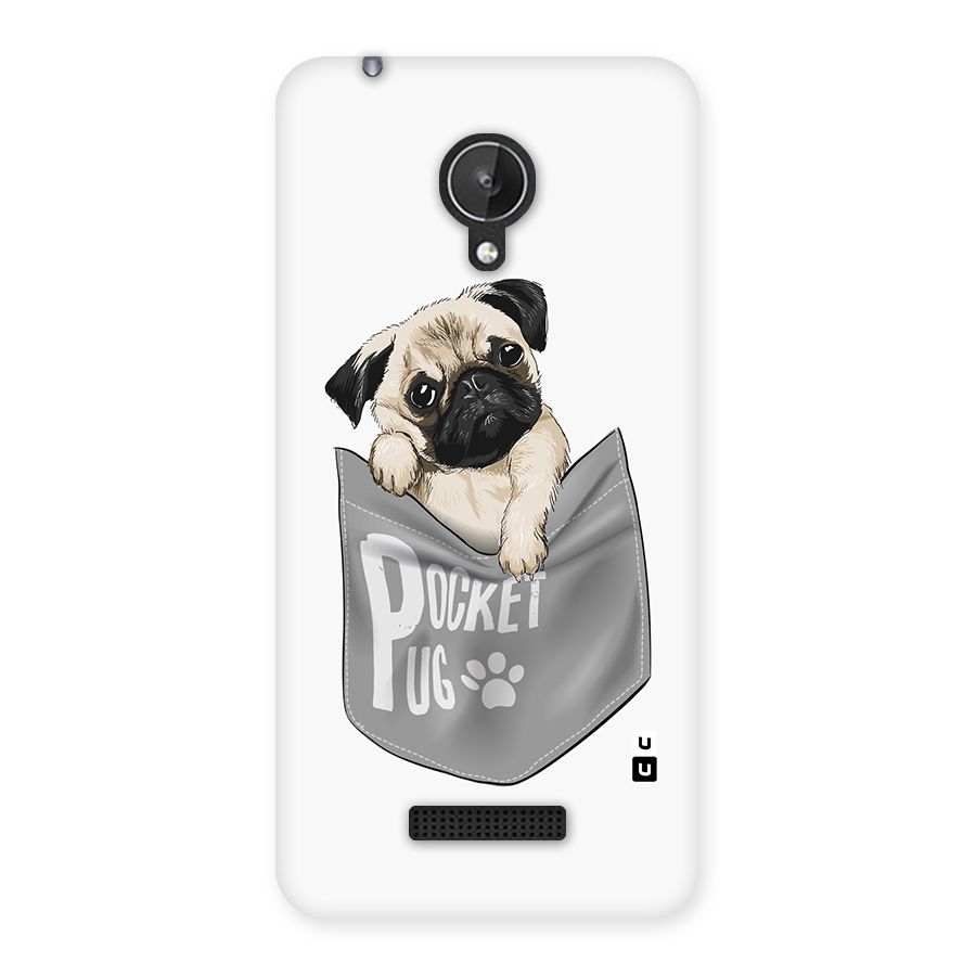 Pocket Pug Back Case for Micromax Canvas Spark Q380