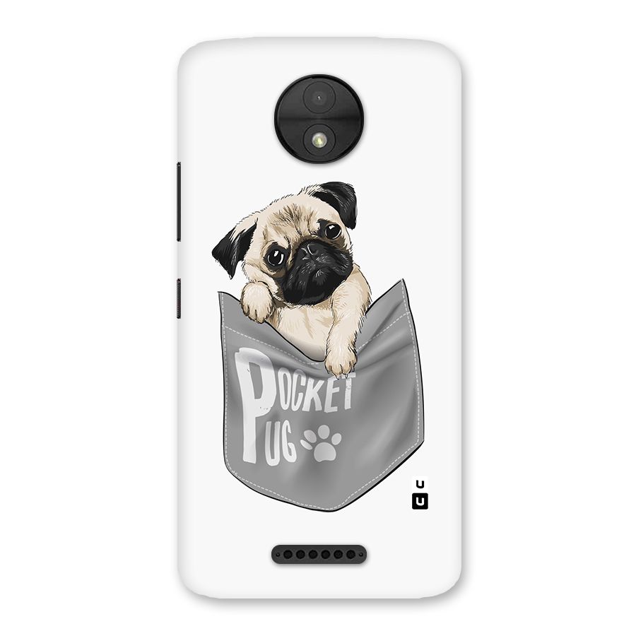 Pocket Pug Back Case for Moto C