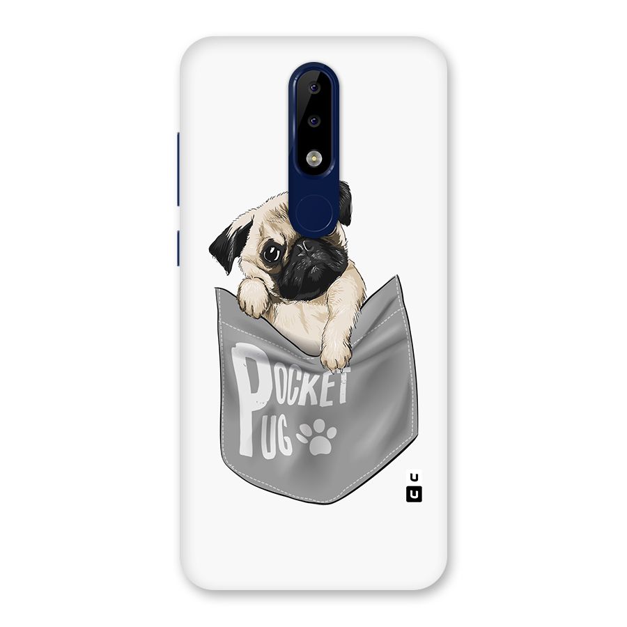 Pocket Pug Back Case for Nokia 5.1 Plus
