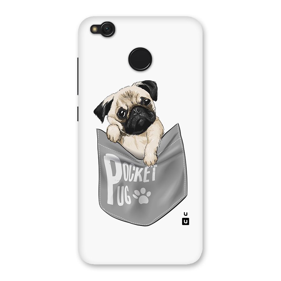 Pocket Pug Back Case for Redmi 4