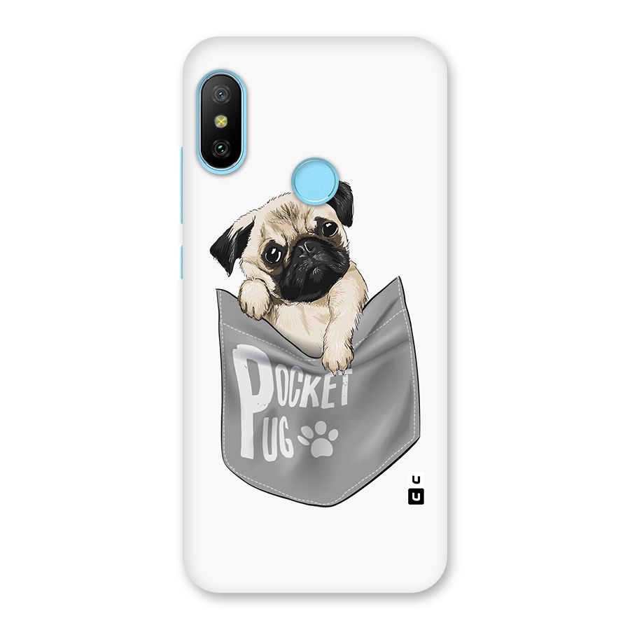 Pocket Pug Back Case for Redmi 6 Pro