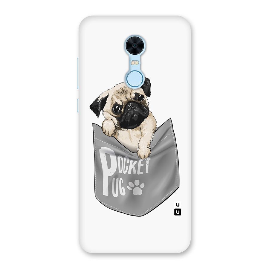 Pocket Pug Back Case for Redmi Note 5
