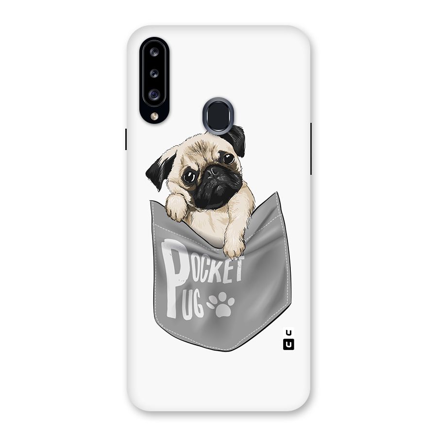 Pocket Pug Back Case for Samsung Galaxy A20s