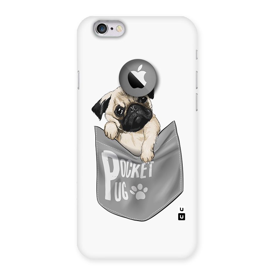 Pocket Pug Back Case for iPhone 6 Logo Cut
