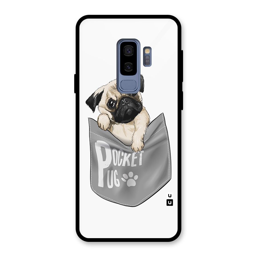 Pocket Pug Glass Back Case for Galaxy S9 Plus