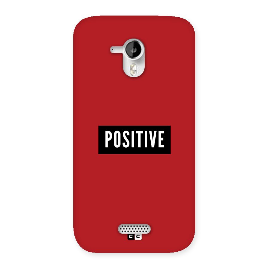 Positive Minimal Back Case for Canvas HD A116