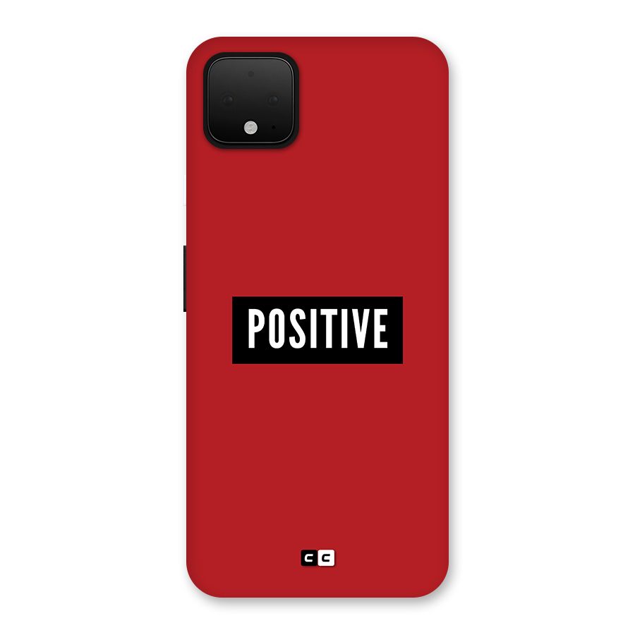 Positive Minimal Back Case for Google Pixel 4 XL
