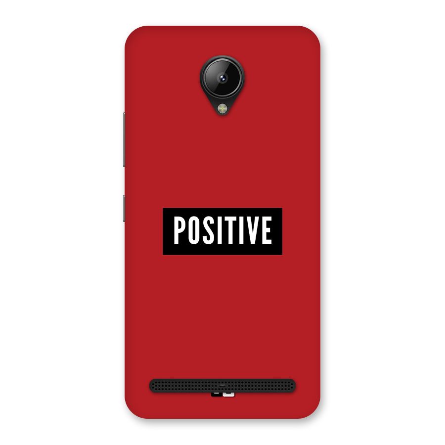 Positive Minimal Back Case for Lenovo C2