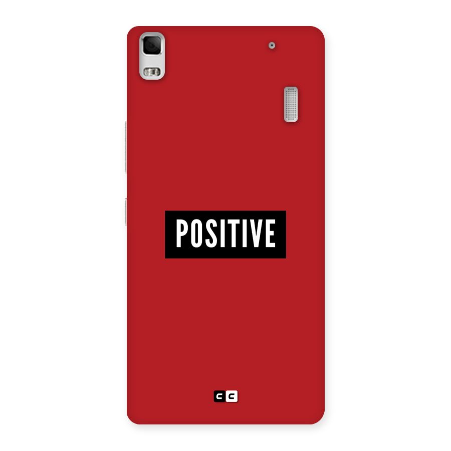 Positive Minimal Back Case for Lenovo K3 Note