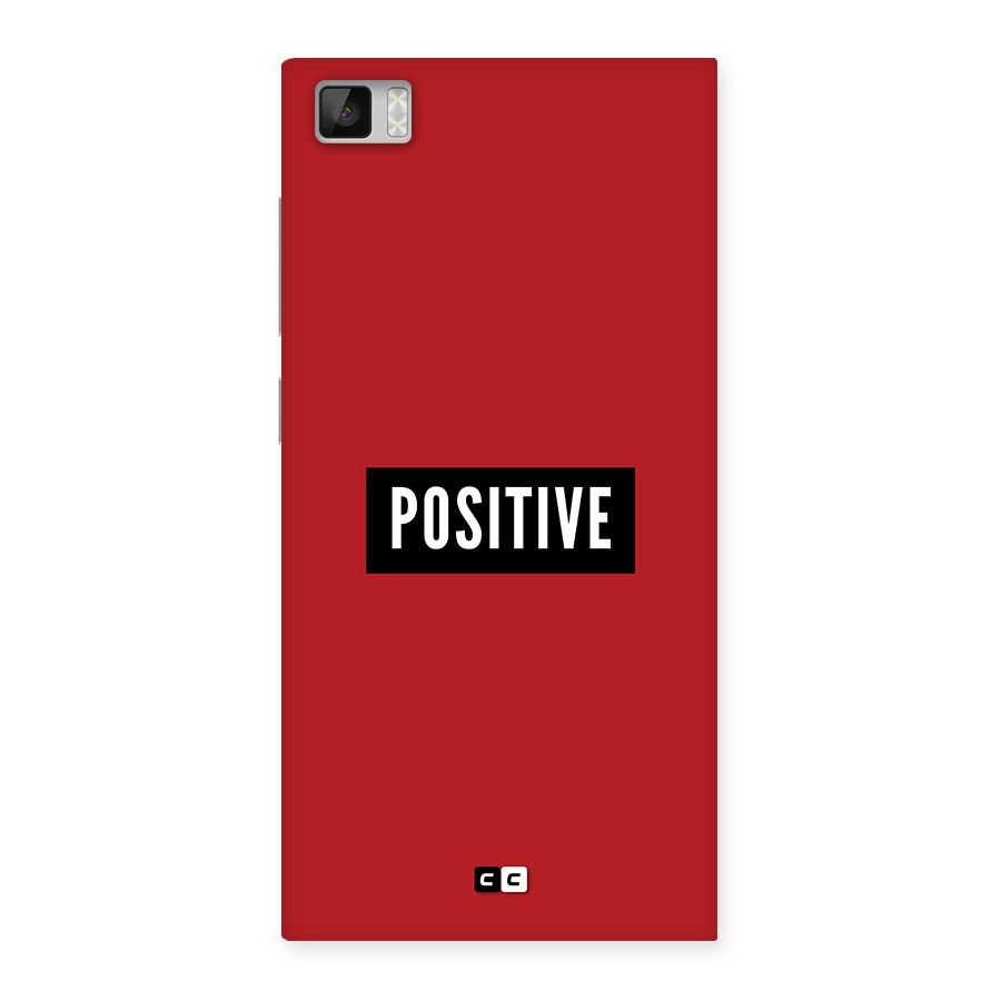 Positive Minimal Back Case for Mi3