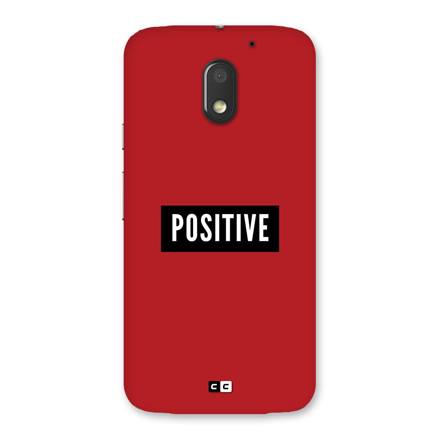 Positive Minimal Back Case for Moto E3 Power