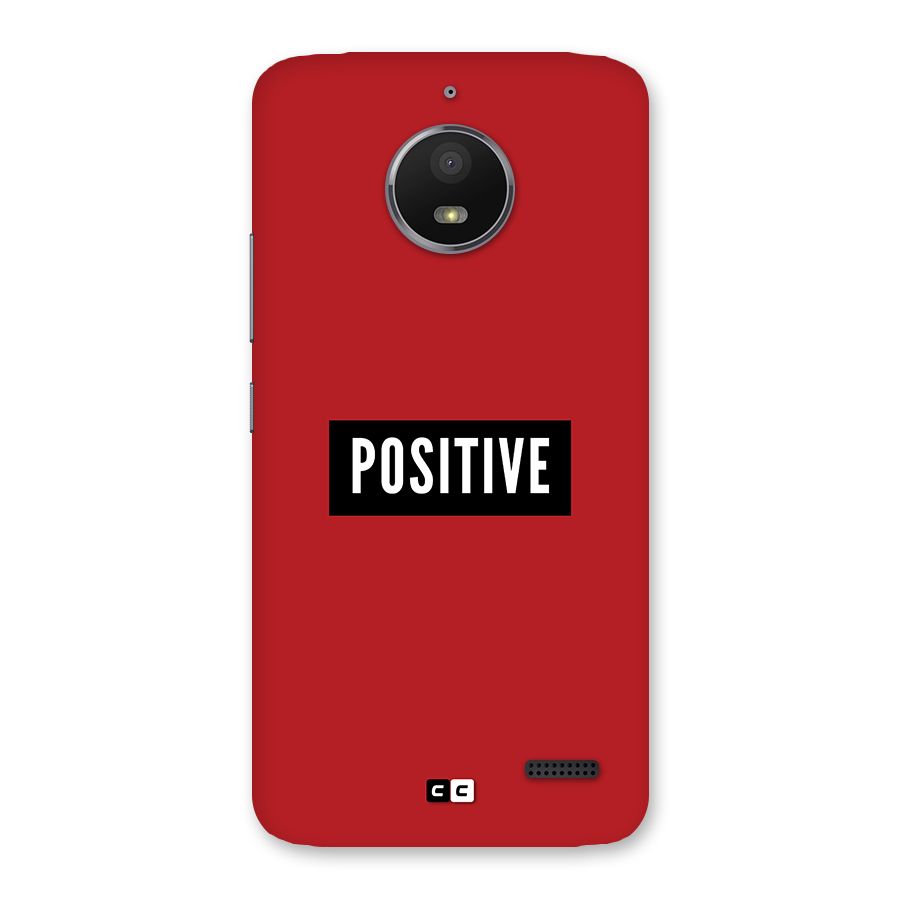 Positive Minimal Back Case for Moto E4