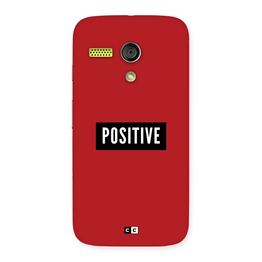Positive Minimal Back Case for Moto G